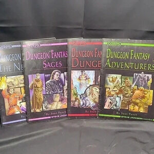 Gertz 4th edition dungeon fantasy books one through four. Hard to find.